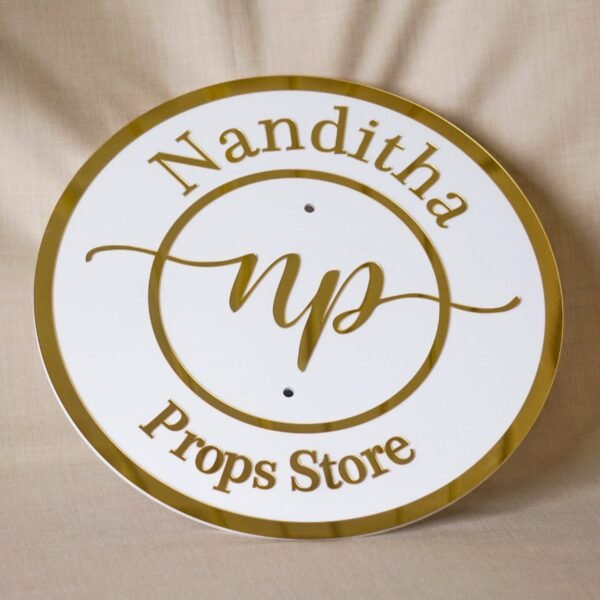 DSC06113 Acrylic Sign Board For Store With Logo