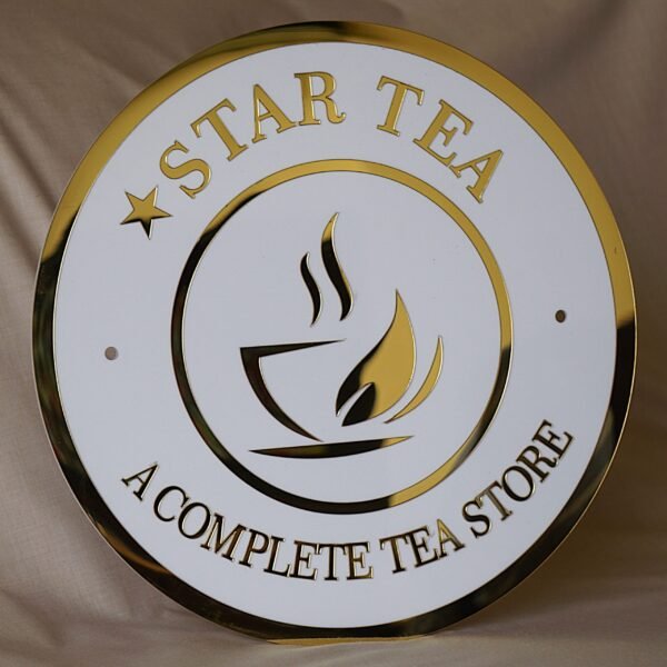 DSC06710 acrylic business logo signage in gold and white