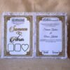 Nikah Nama White Fur in premium quality made using acrylic, fully customizable nikah nama for wedding ceremony