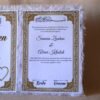 Nikah Nama White Fur in premium quality made using acrylic, fully customizable nikah nama for wedding ceremony