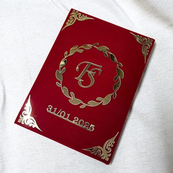 IMG_0774 Personalized Nikah Nama Booklet with customized initials design