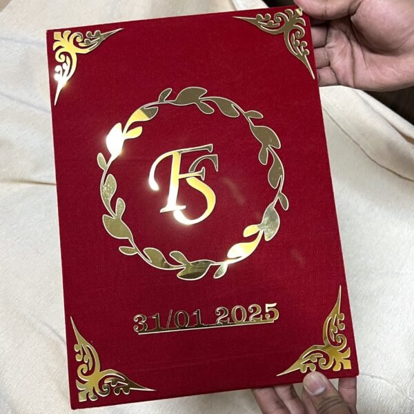 IMG_0777 Personalized Nikah Nama Booklet with customized initials design