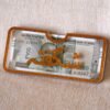 Sleek Haq Mahr envelope crafted from premium golden glitter acrylic, designed to present and hold up to 20 currency notes.