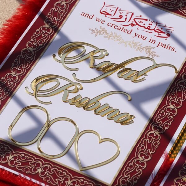 DSC07767 A red fur–clad nikah nama booklet with an acrylic cover and MDF backing, opened to blank pages for the bride’s and groom’s thumbprints and signatures as a lasting wedding keepsake