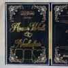 Black nikah nama made using black velvet, MDF, and acrylic cutouts; it can be a perfect wedding gift for couples. This can last forever; hence, it can be a perfect keepsake. Signing and thumbprinting this nikah nama can add a special moment to your wedding.
