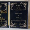Black nikah nama made using black velvet, MDF, and acrylic cutouts; it can be a perfect wedding gift for couples. This can last forever; hence, it can be a perfect keepsake. Signing and thumbprinting this nikah nama can add a special moment to your wedding.